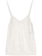 Nina Ricci Knitted Vest Top - White