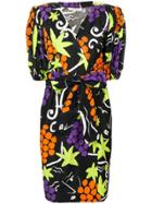 Yves Saint Laurent Vintage 1980's Wrap Dress - Black