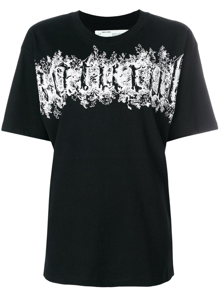 Off-white Front Logo T-shirt - Black