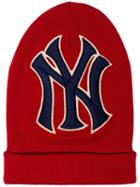 Gucci Red Ny Yankees Embroidered Wool Hat