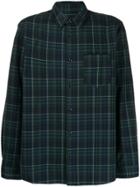 A.p.c. Plaid Print Shirt - Blue