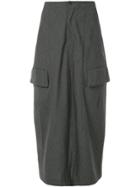 Comme Des Garçons Vintage Pinstripe Skirt - Grey