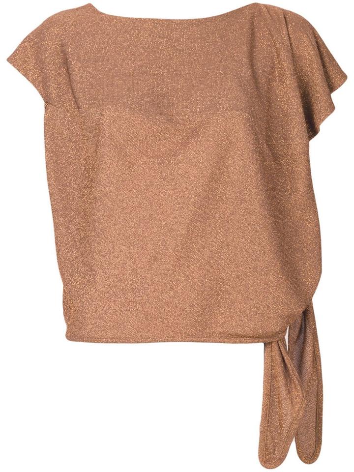 Vivienne Westwood Anglomania Copper Glitter Top - Brown