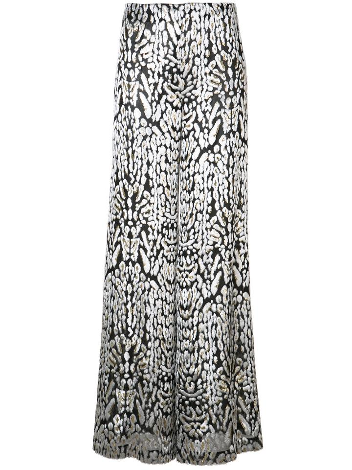 Adam Lippes - Brocade Wide-leg Pants - Women - Viscose - 4, Black, Viscose