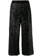 P.a.r.o.s.h. Sequined Culottes - Black