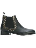 Red Valentino Eyelet Chelsea Boots