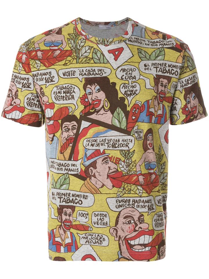 Comme Des Garçons Vintage 2000 Cuban Illustration T-shirt -