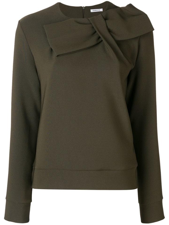 P.a.r.o.s.h. Bow Detail Blouse - Green