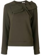 P.a.r.o.s.h. Bow Detail Blouse - Green