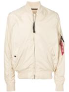Alpha Industries Zipped Bomber Jacket - Nude & Neutrals