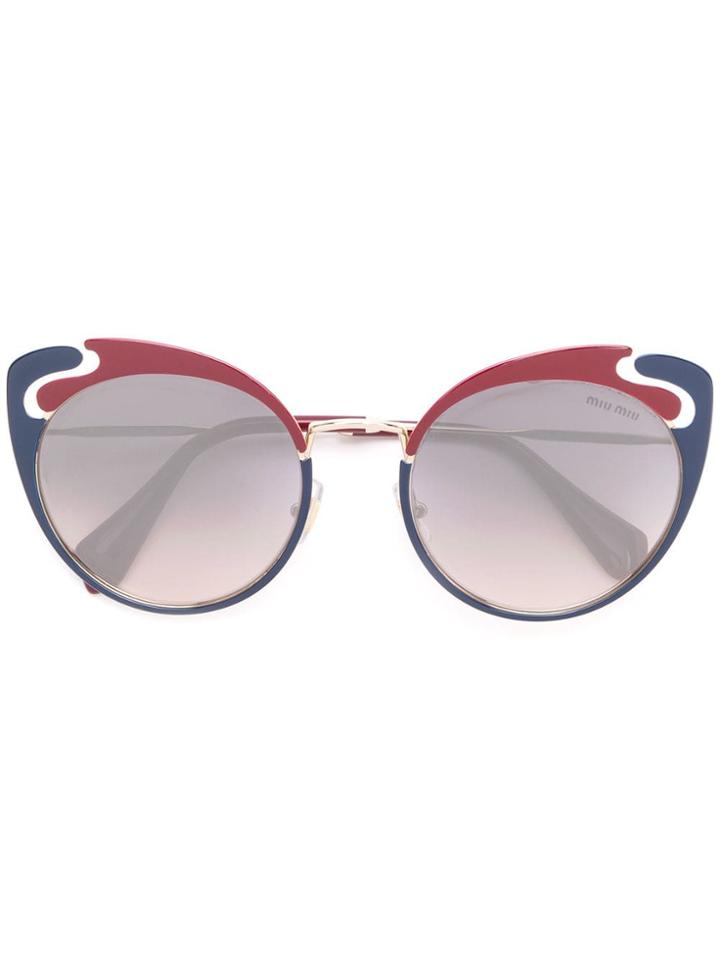 Miu Miu Eyewear Noir Sunglasses - Red