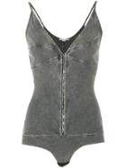 Stella Mccartney Denim Bodysuit - Black