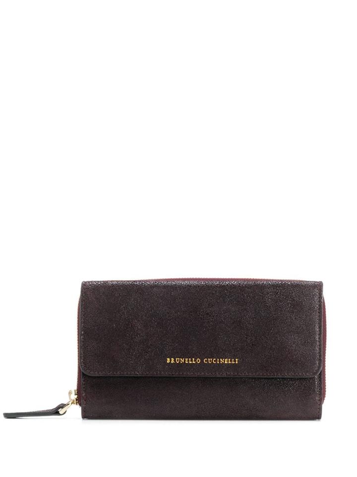 Brunello Cucinelli Textured Wallet - Brown