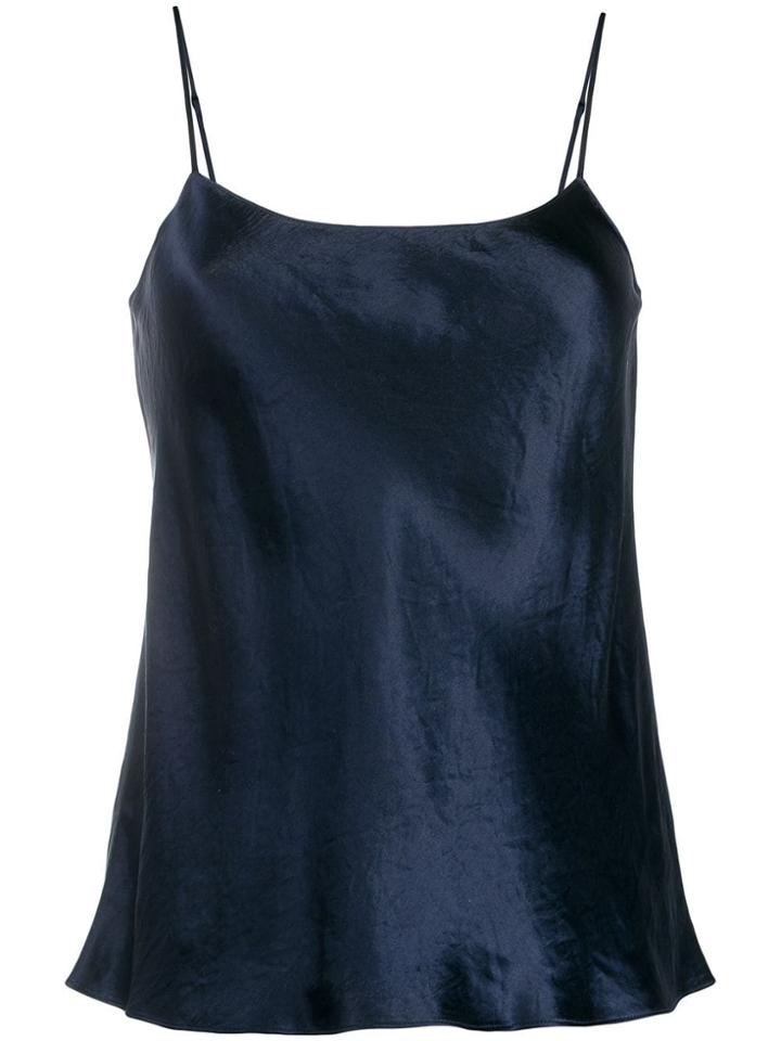 Vince Satin Camisole Top - Blue