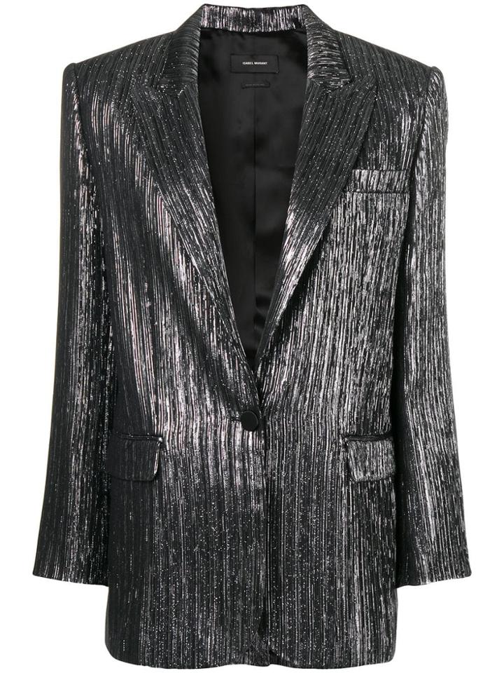 Isabel Marant Plissé Blazer - Silver