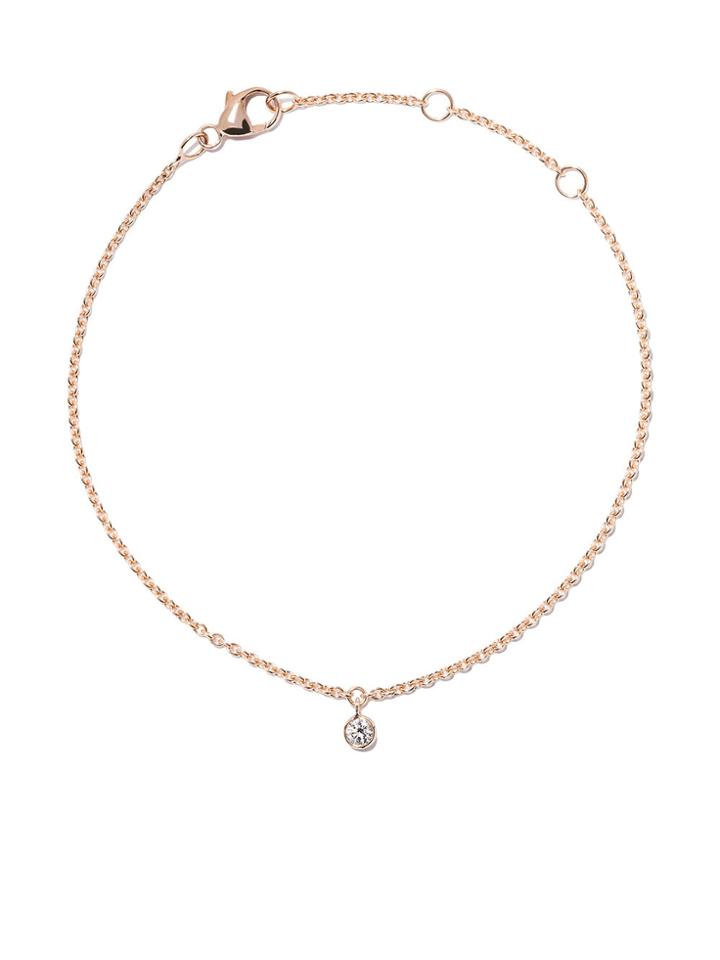 De Beers 18kt Rose Gold My First De Beers One Diamond Bracelet -