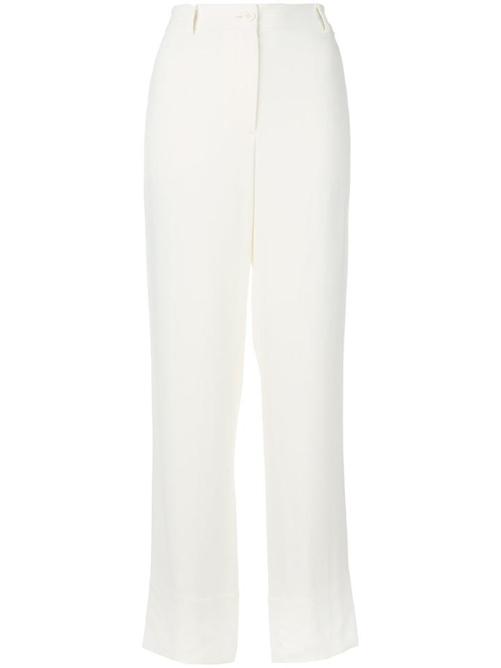 Theory Flared Tailored Trousers - White