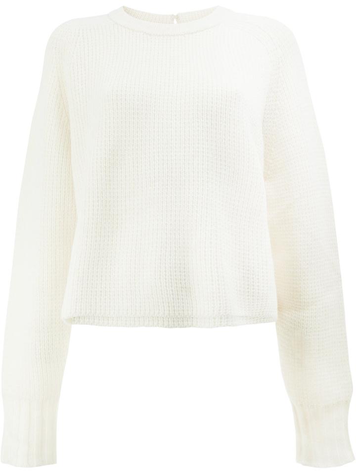 Le Kasha Crew Neck Pullover - White