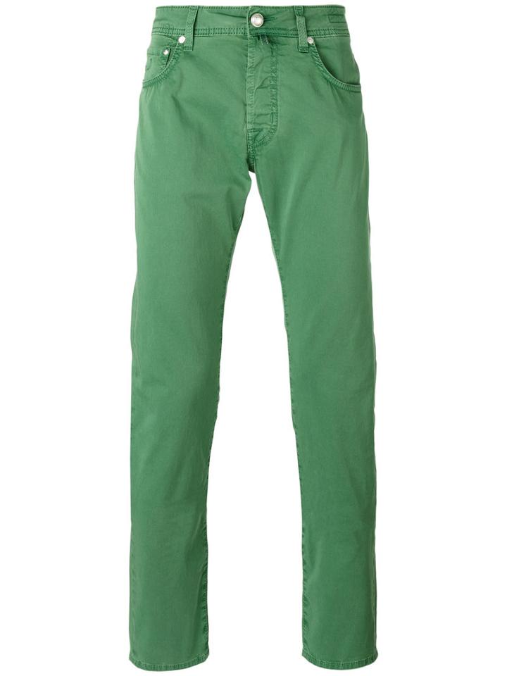Jacob Cohen - Tapered Jeans - Men - Cotton/spandex/elastane - 40, Green, Cotton/spandex/elastane