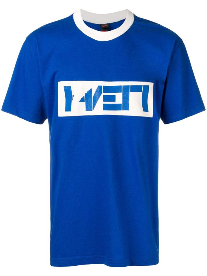 H Rv Rk Round Neck T-shirt - Blue