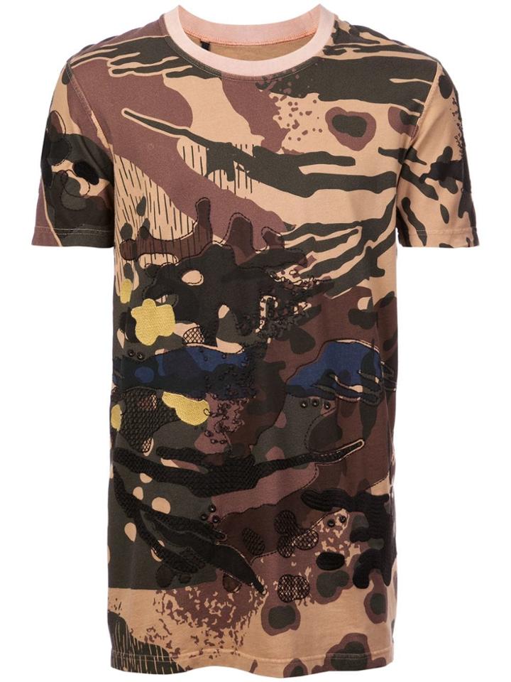 11 By Boris Bidjan Saberi Abstract Desert Camouflage T-shirt -