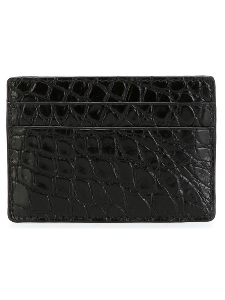 Versace Crocodile Effect Cardholder