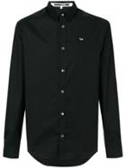 Mcq Alexander Mcqueen Slim-fit Swallow Shirt - Black