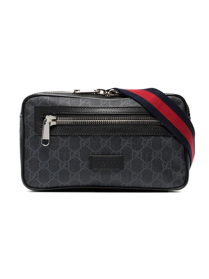 Gucci Black Gg Supreme Canvas Belt Bag