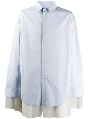 Hed Mayner Layered Shirt - Blue