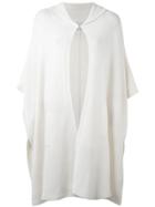 Le Kasha Cashmere 'utah' Knit Poncho - White