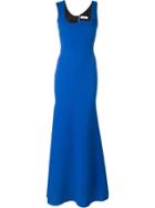 Victoria Beckham Irregular Neckline Dress - Blue