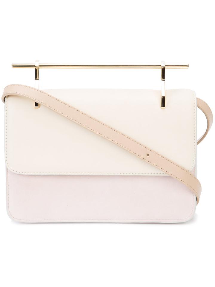 M2malletier Metal Handle Tote, Women's, Nude/neutrals, Leather