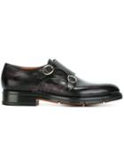 Santoni Camouflage Monk Strap Shoes