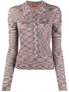 Missoni Knitted Stripe Collared Top
