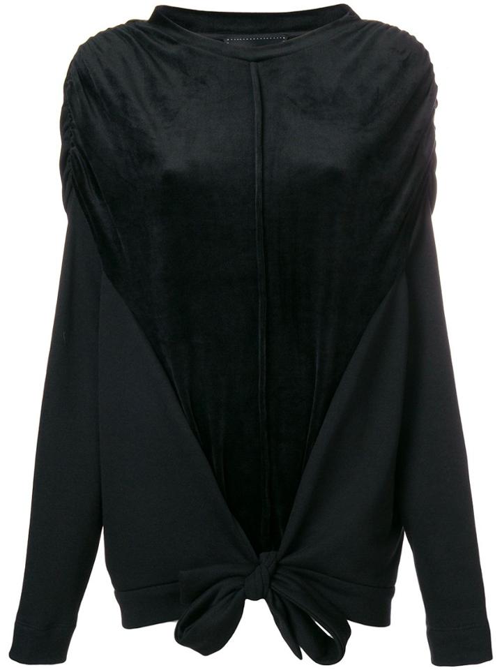 Irina Schrotter Ruched Detail Sweatshirt - Black