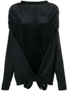 Irina Schrotter Ruched Detail Sweatshirt - Black