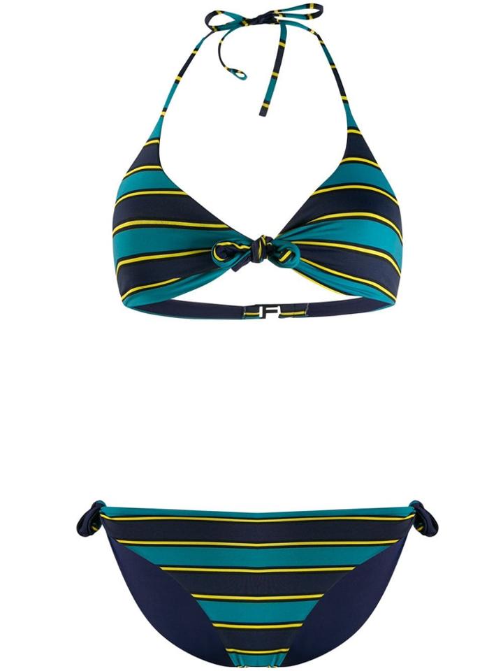 Fisico Striped Two-piece Bikini - Blue