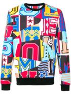 Love Moschino All-over Print Graphic Sweatshirt - Blue