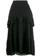 Zimmermann Lace Trim Skirt - Black