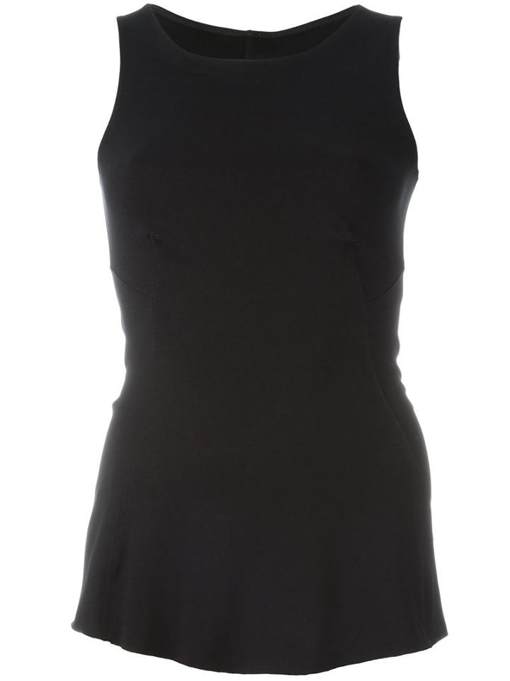 Rick Owens Lilies Cut-out Back Tank Top