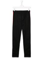 Gcds Kids Panelled Track Style Trousers - Black