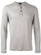 Serafina Henley - Men - Linen/flax - 52, Nude/neutrals, Linen/flax, Giorgio Armani