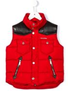 Dsquared2 Kids Padded Gilet, Boy's, Size: 8 Yrs, Red