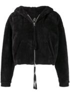 Thom Krom Cropped Hooded Jacket - Black