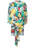 Patbo Tropical Print Draped Dress - Multicolour