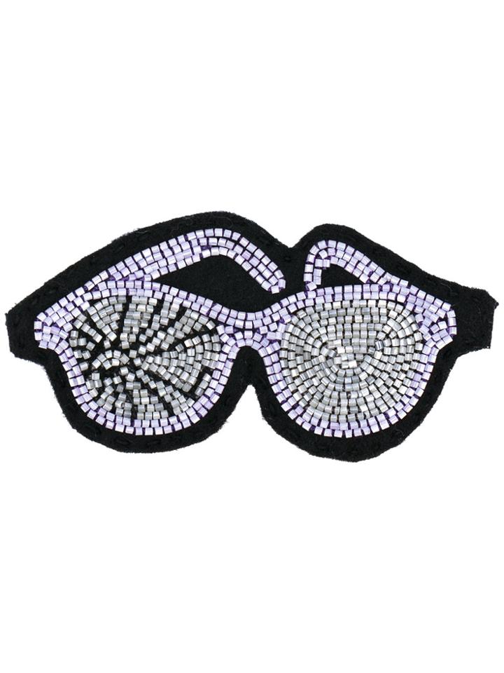 Olympia Le-tan Glasses Bag Badge - Pink & Purple