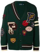 Polo Ralph Lauren Asymmetric Patch Cardigan - Green