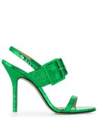 Attico Buckled Sandals - Green