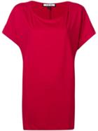 Fisico Oversized Short-sleeve Blouse - Pink