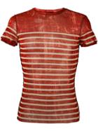 Jean Paul Gaultier Vintage Striped Sheer T-shirt